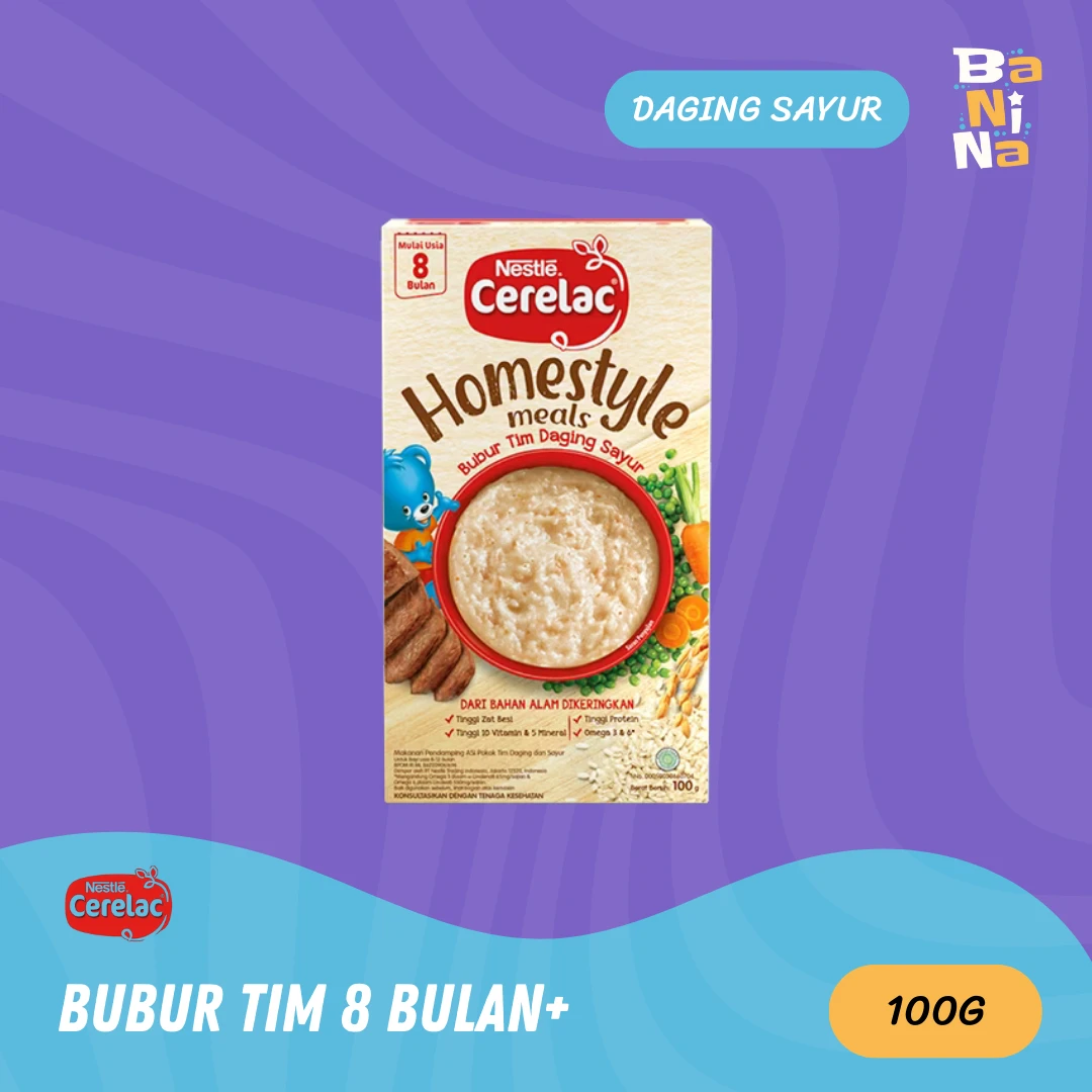 Cerelac Bubur Tim daging sayur 100g