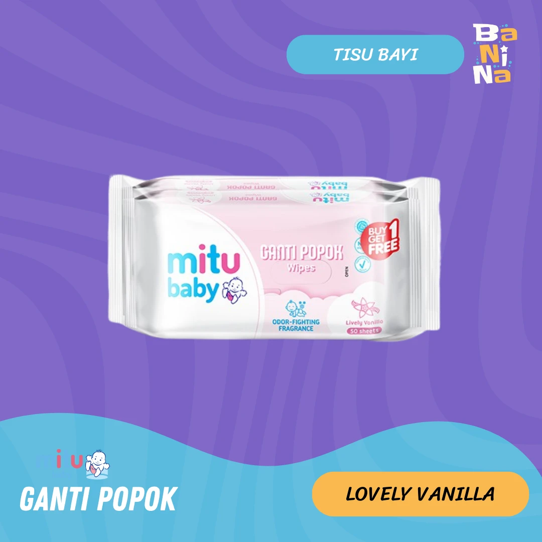 Mitu Baby tisu Basah Ganti Popok LivelyVanilla 50s