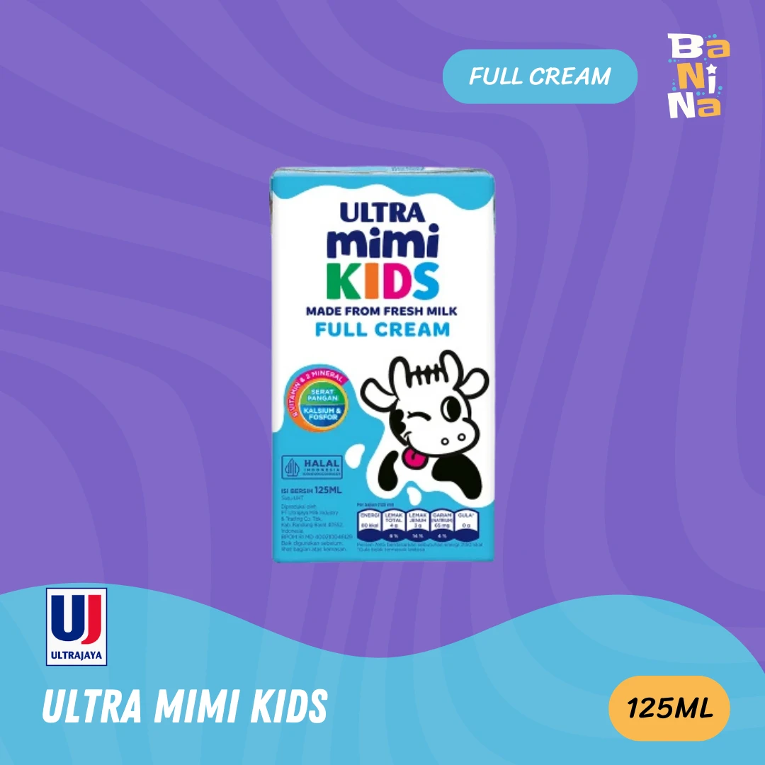 Ultra Mimi Kids Susu UHT Full Cream 125ml