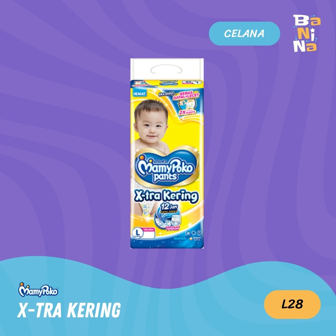 [Stock Malayu] MamyPoko X-tra Kering L28