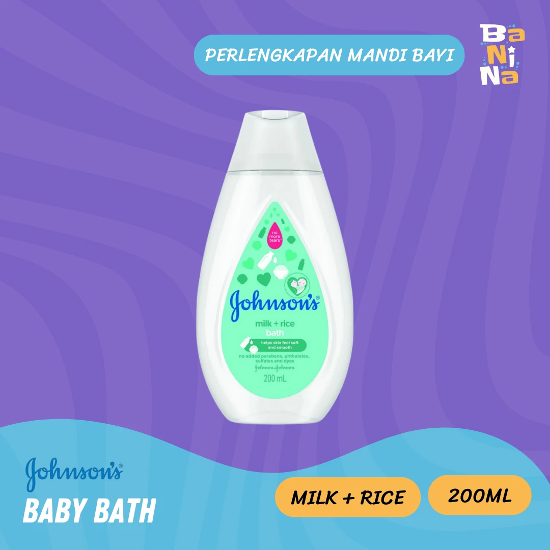 Johnson's Hair & Body baby bath milk rice 200ml