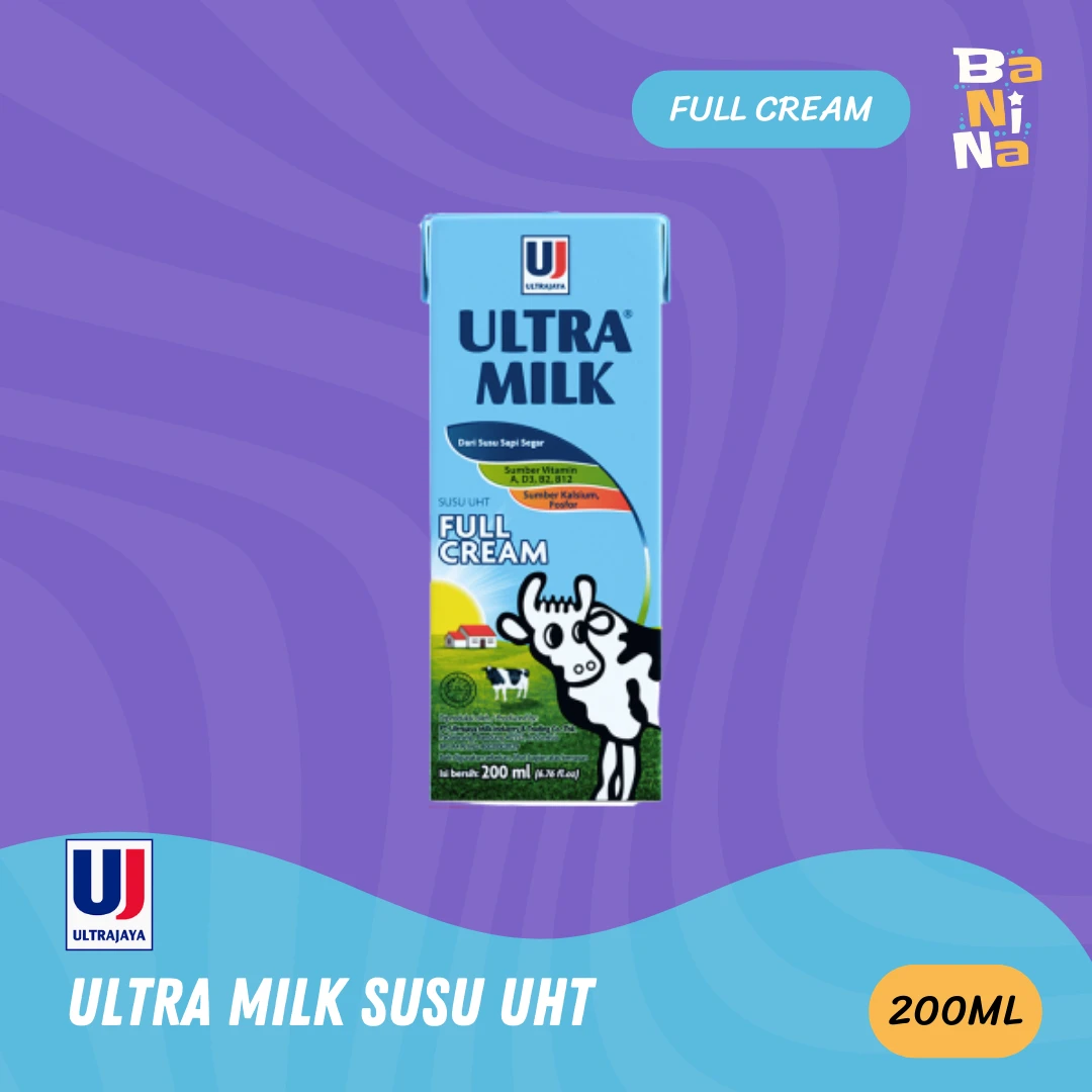 Ultra Milk Susu UHT Full Cream 200ml
