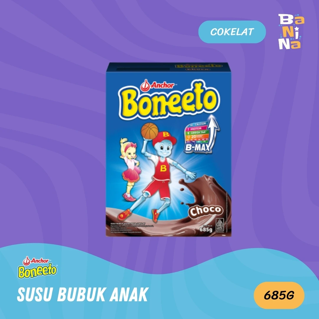 [Stock Malayu] Boneeto Susu Bubuk Cokelat 685g