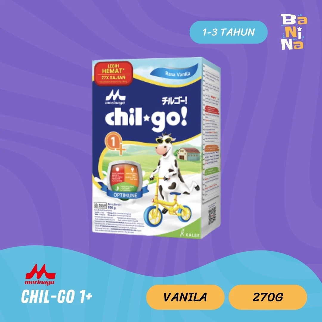 [Stock Malayu] Morinaga Chil Go 1+ Vanila 270g