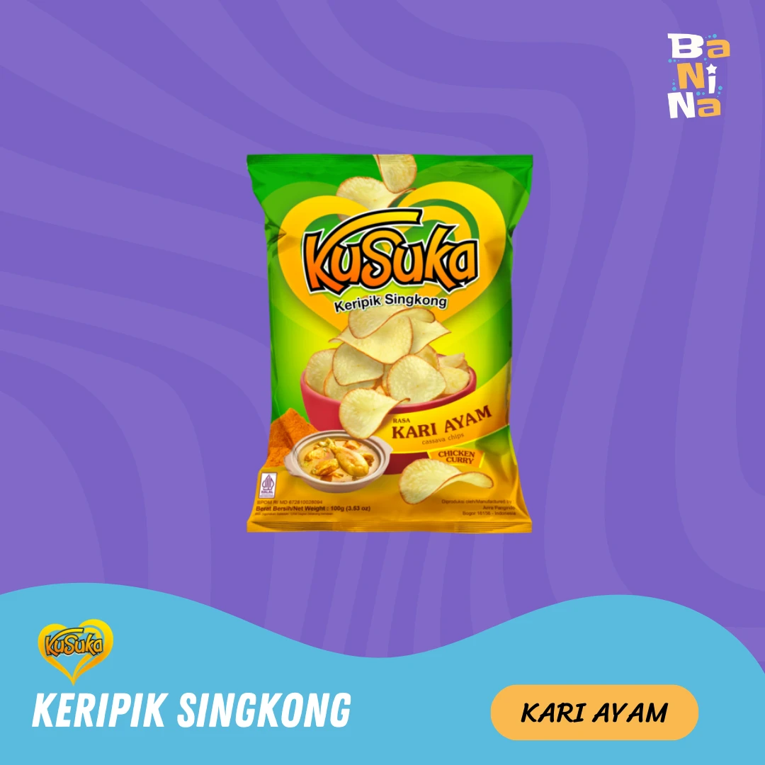 Kusuka Keripik Singkong Kari Ayam