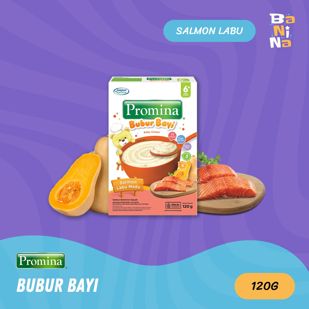 Promina Bubur 6+ Salmon Labu