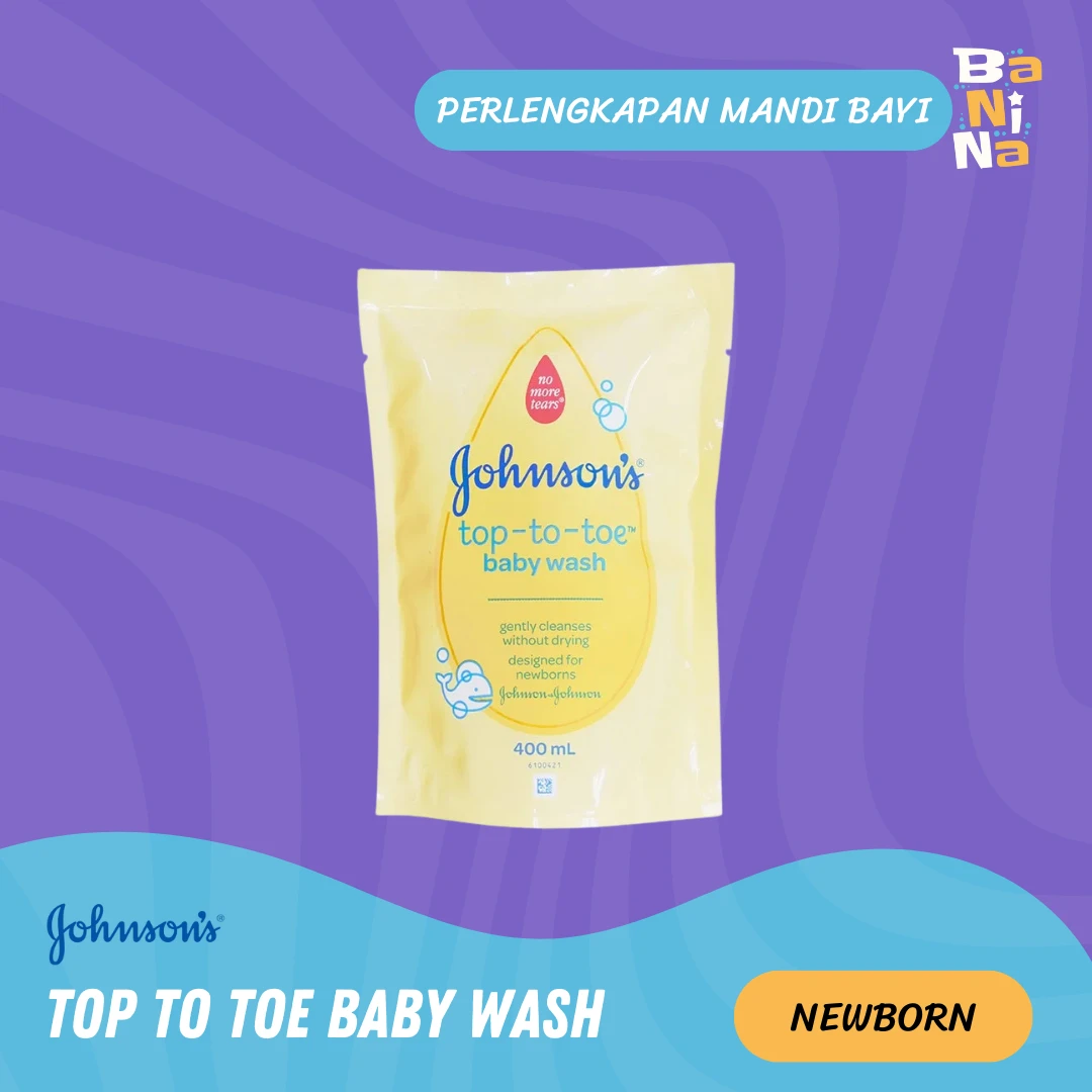 Johnson's Hair & Body baby bath Top to Toe 400ml Jeruk