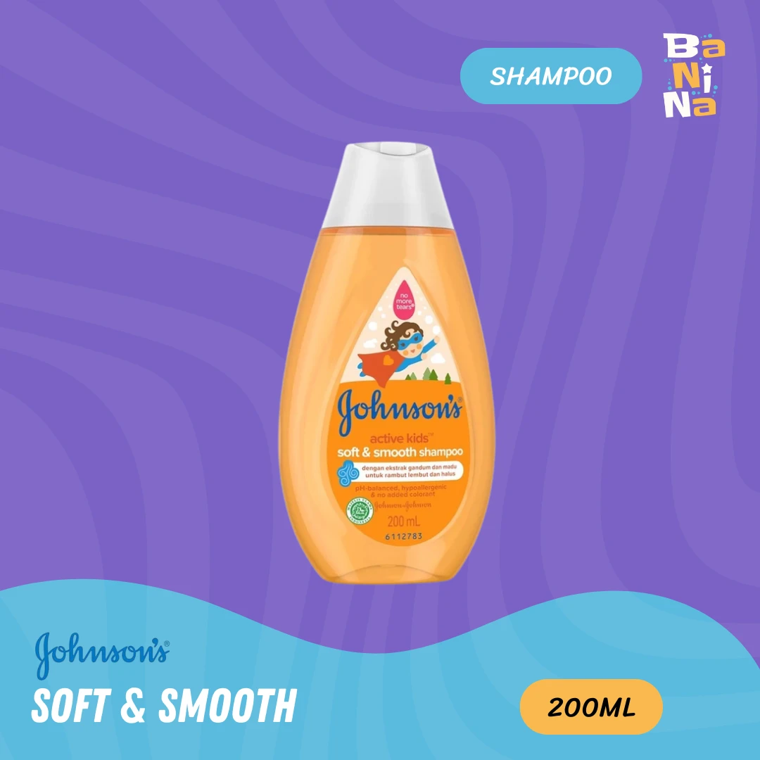 Johnson's Soft & Smooth Shampo Active Kids 200ml