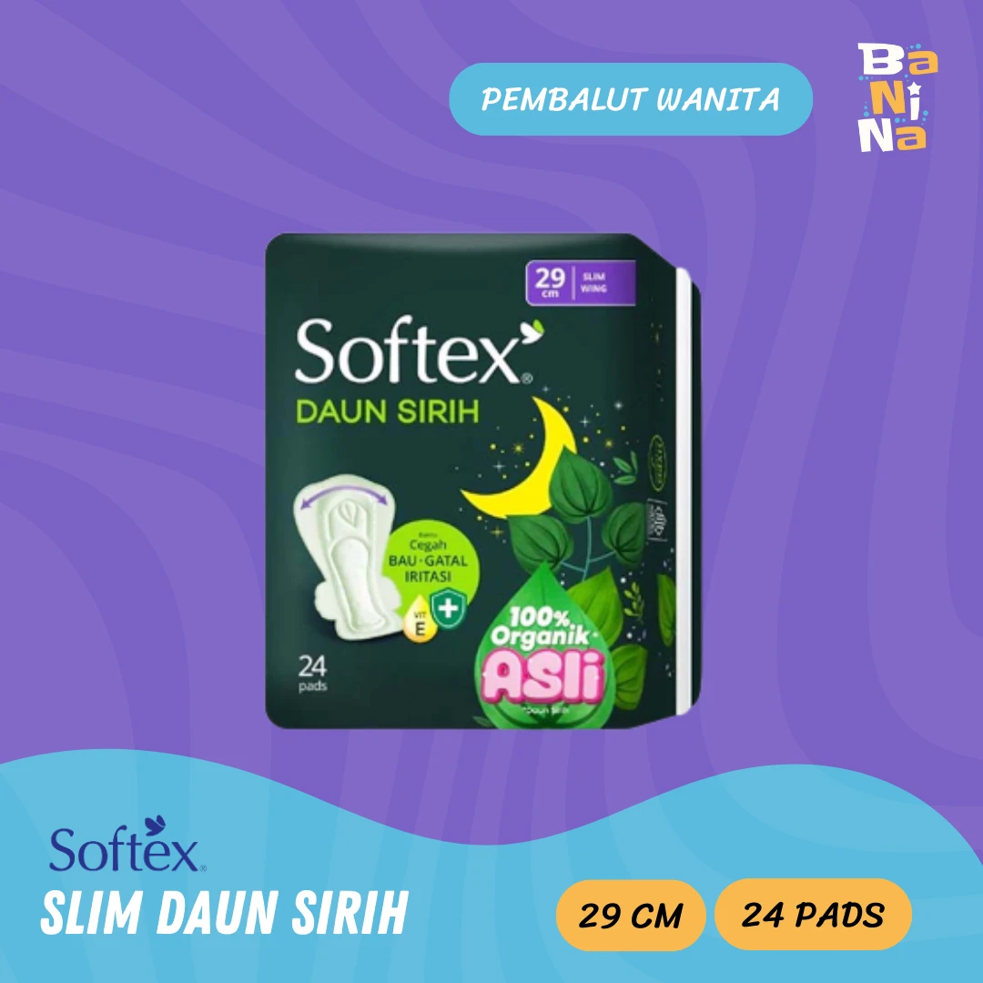 Softex Daun Sirih Slim Wing 24pads