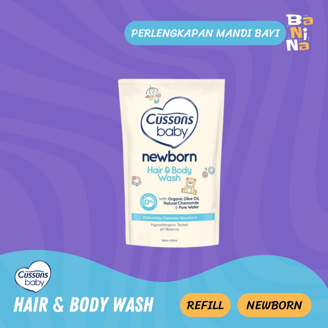 Cussons Baby newborn hair & body wash refill 400ml