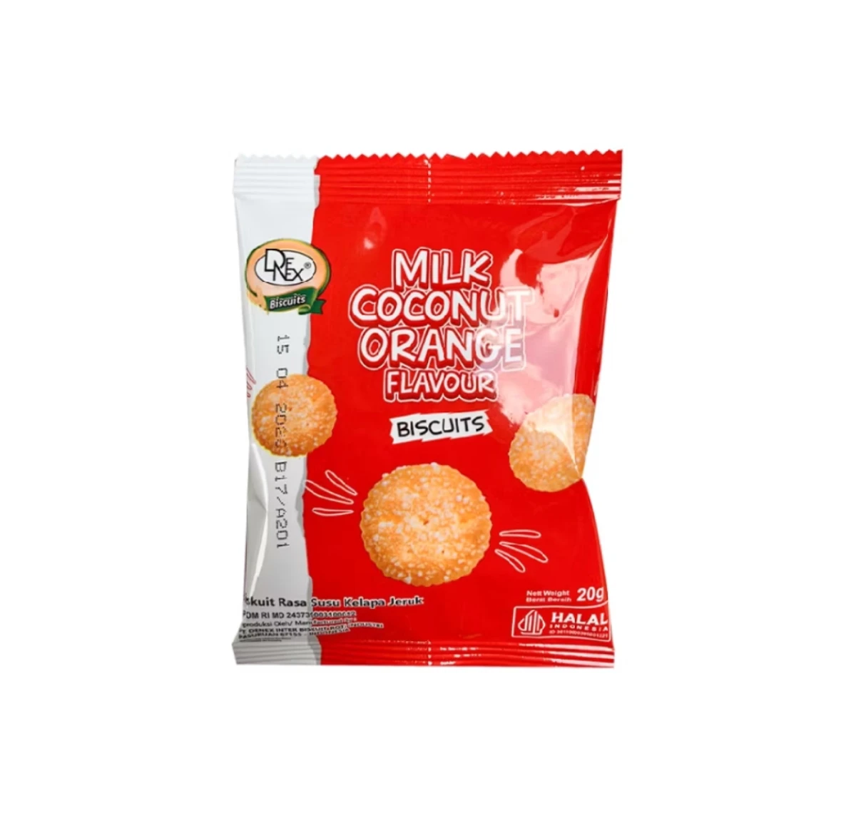 Denex Milk Coconut Orange Biskuit
