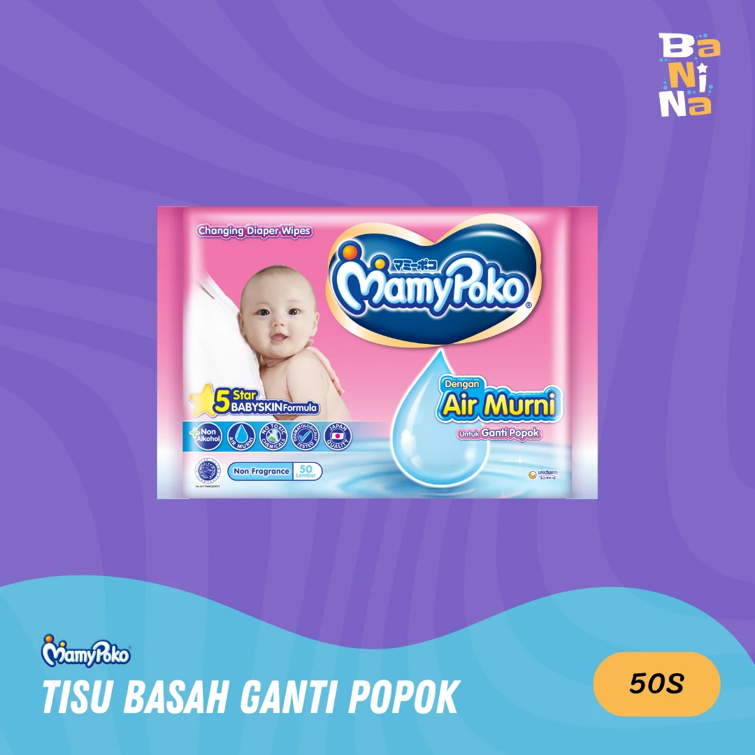 Mamypoko Tisu Basah Ganti Popok Air Murni 50s