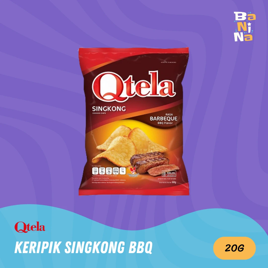 [Harga Grosir] Qtela Keripik Singkong BBQ 20g