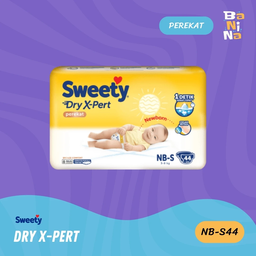 [Stock Malayu] Sweety Dry X-Pert Newborn NB-S44