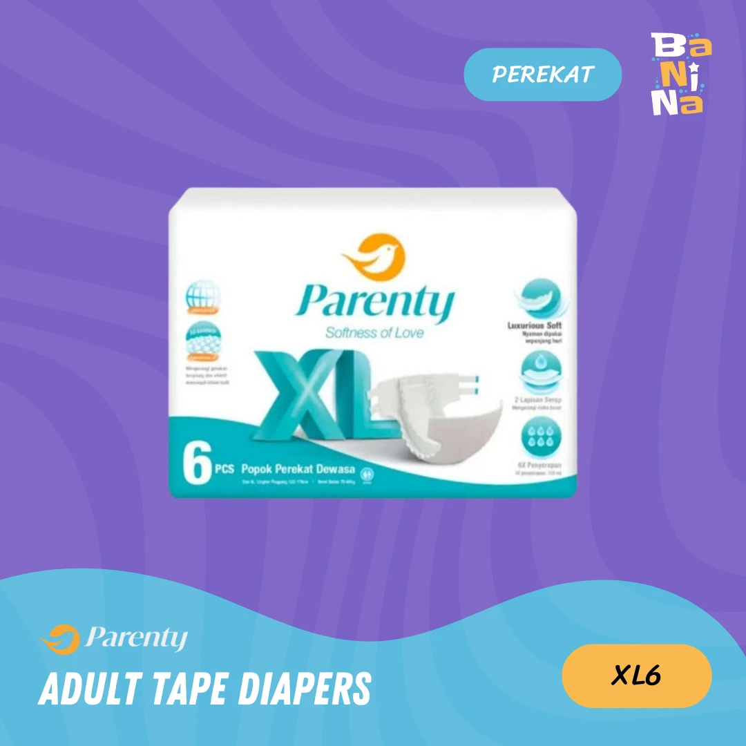 Parenty Adult Diapers Tape XL6
