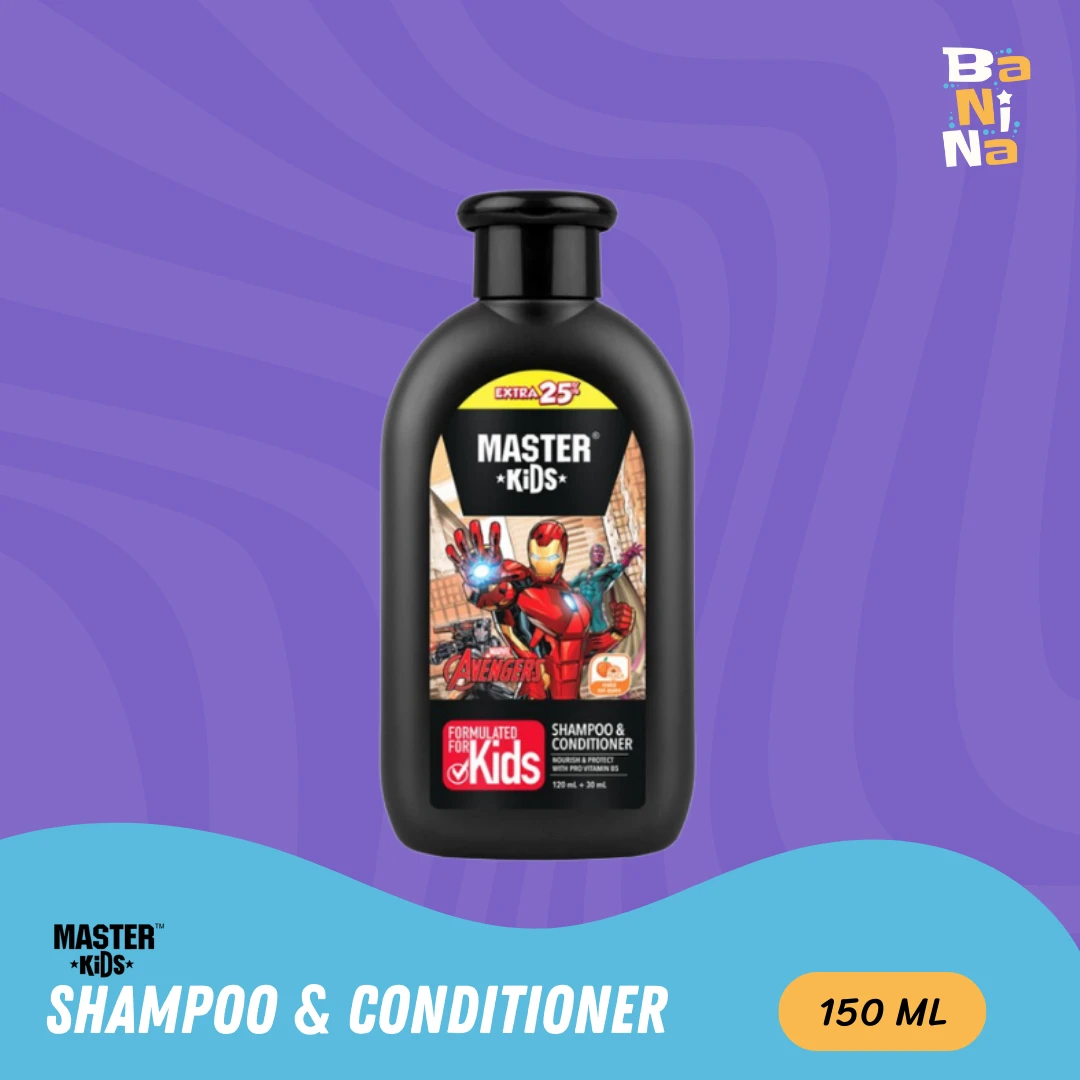 MASTER Kids Shampoo & Conditioner Avengers Jeruk 120+30ml