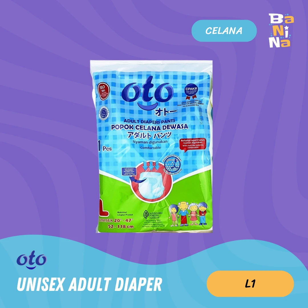 Oto Adult Diapers Pants L Renceng