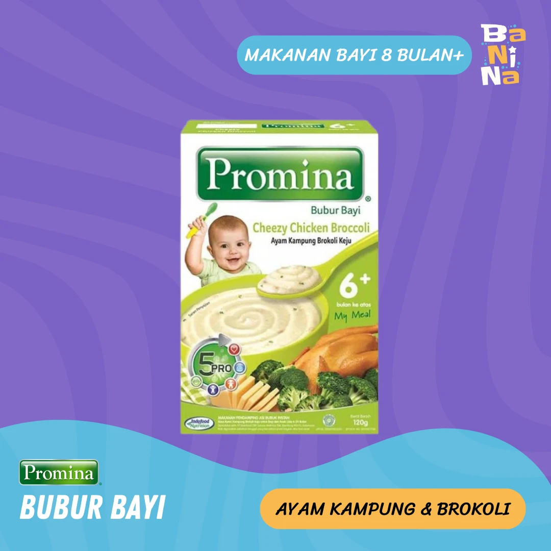Promina  Bubur Bayi 6+ Ayam Kampung Brokoli Keju
