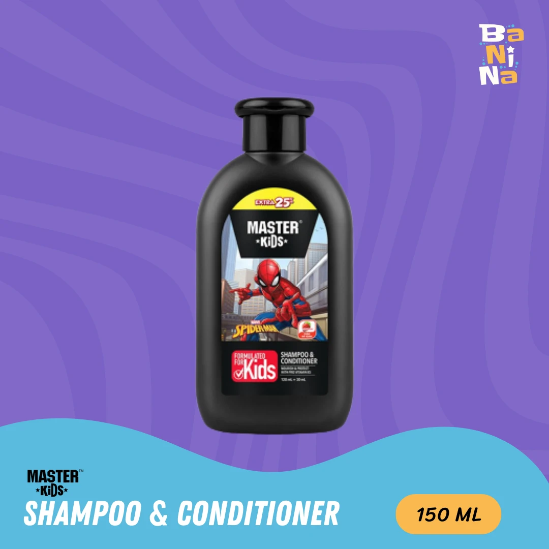 MASTER Kids Shampoo & Conditioner Spiderman Strawberry 120+30ml