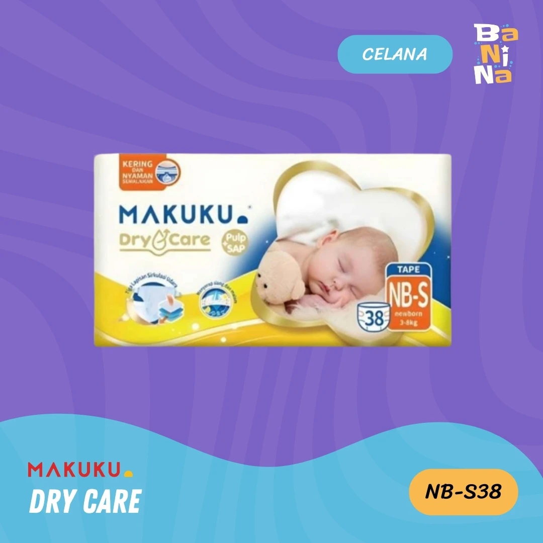 [Stock Malayu] Makuku Dry Care NB-S38