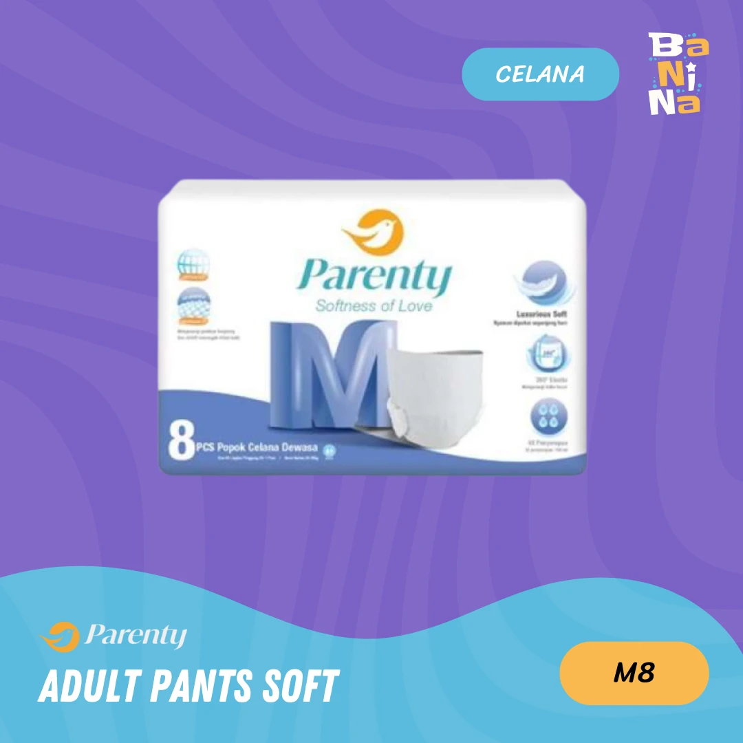 Parenty Adult Diapers Pants M8
