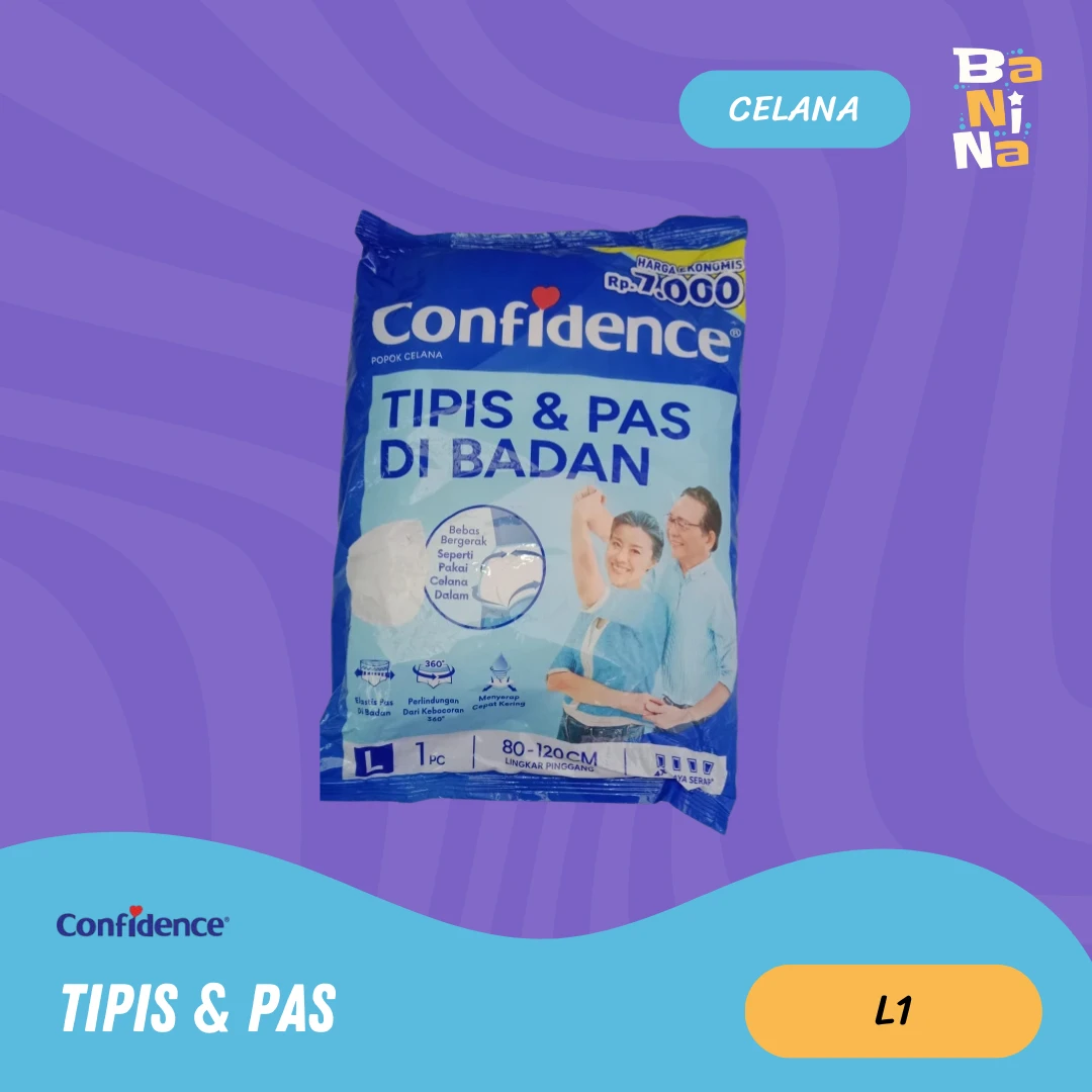 Confidence Tipis & Pas L1 Renceng (Isi 4)