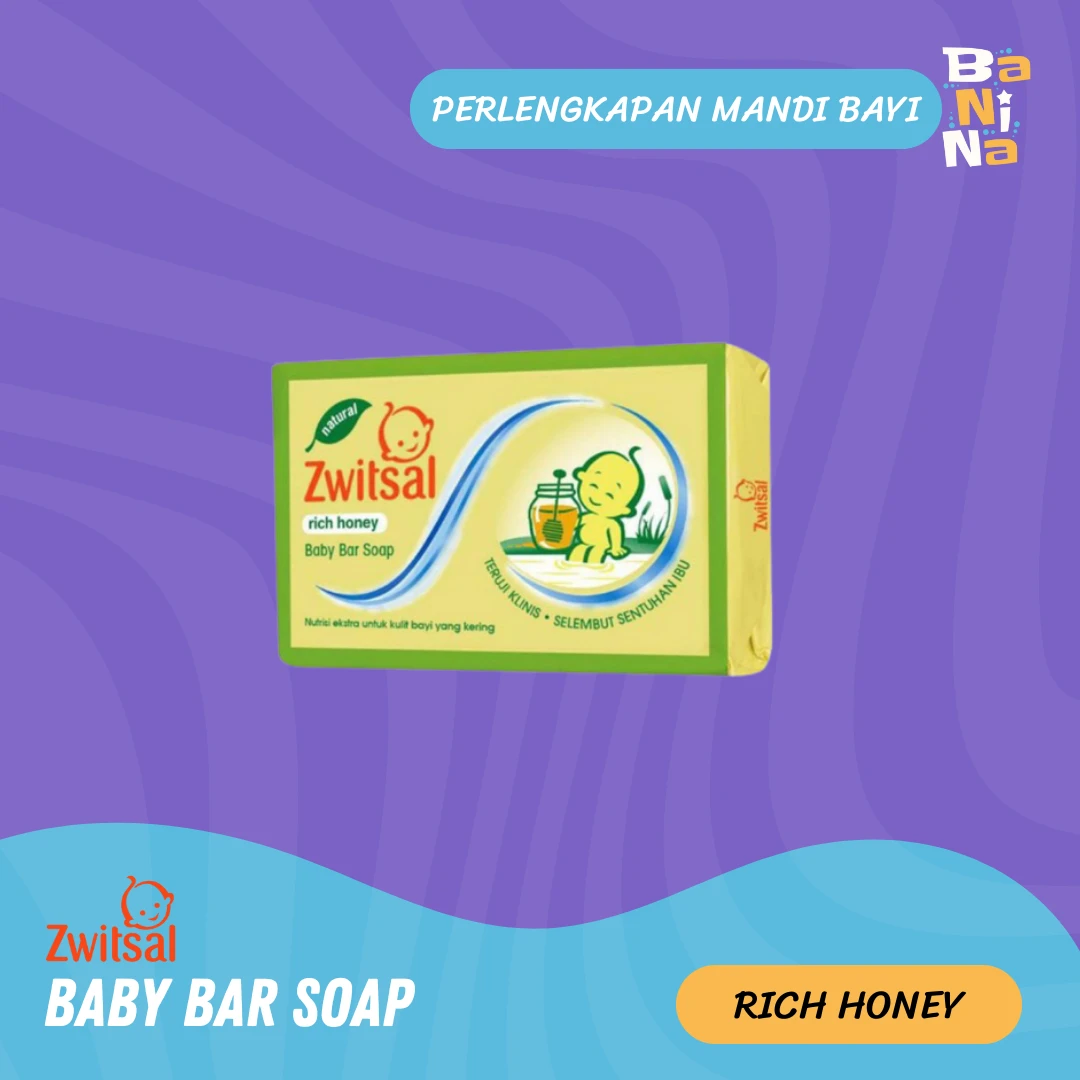 Zwitsal baby bar soap rich honey 70g