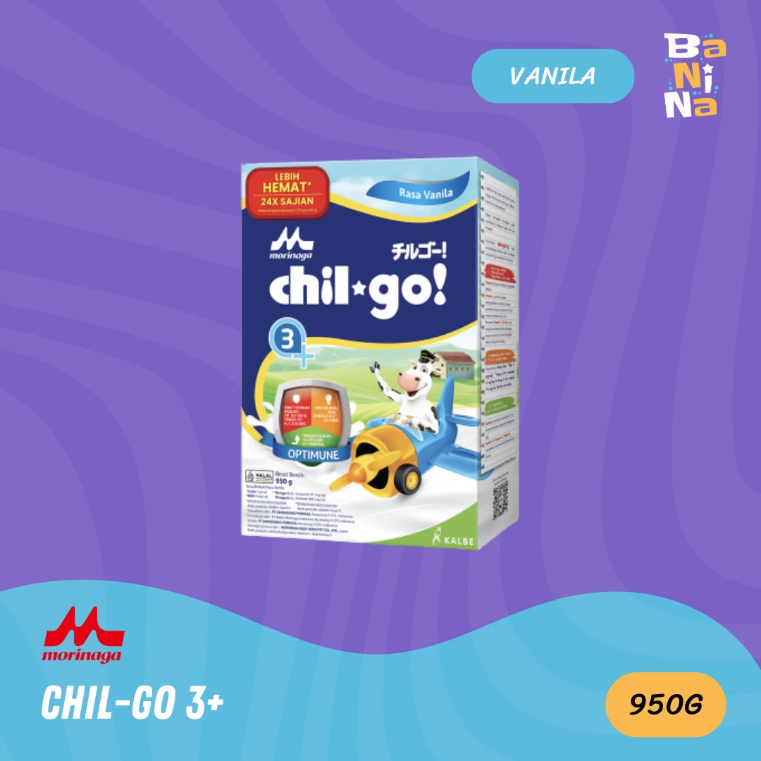 [Stock Malayu] Morinaga Chil Go 3+ Vanila 950g
