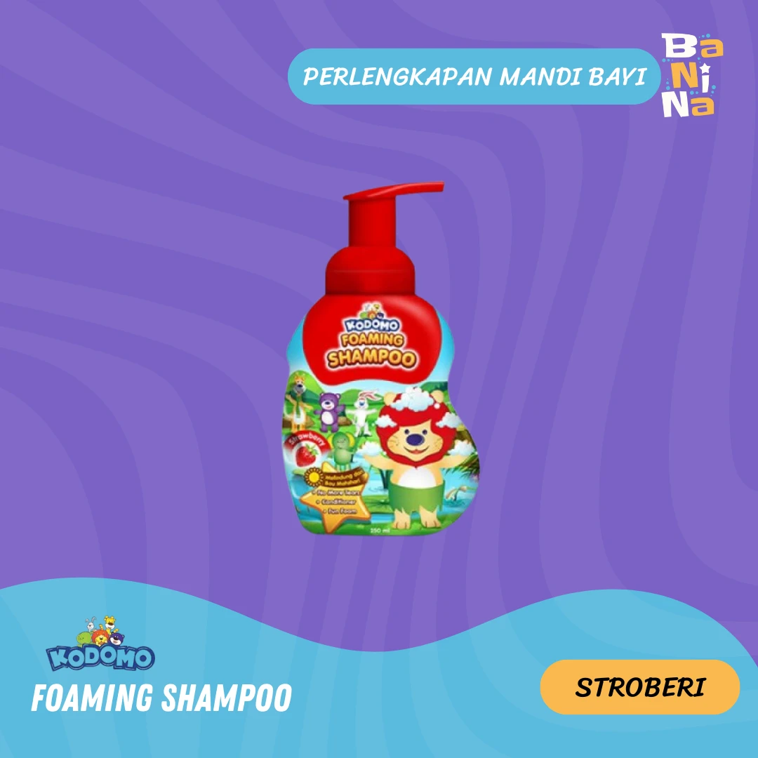 Kodomo Foaming Shampoo Strawberry 250ml