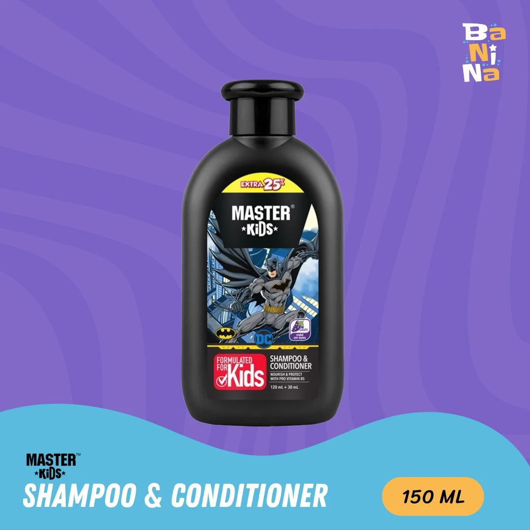 MASTER Kids Shampoo & Conditioner Batman Angggur 120+30ml