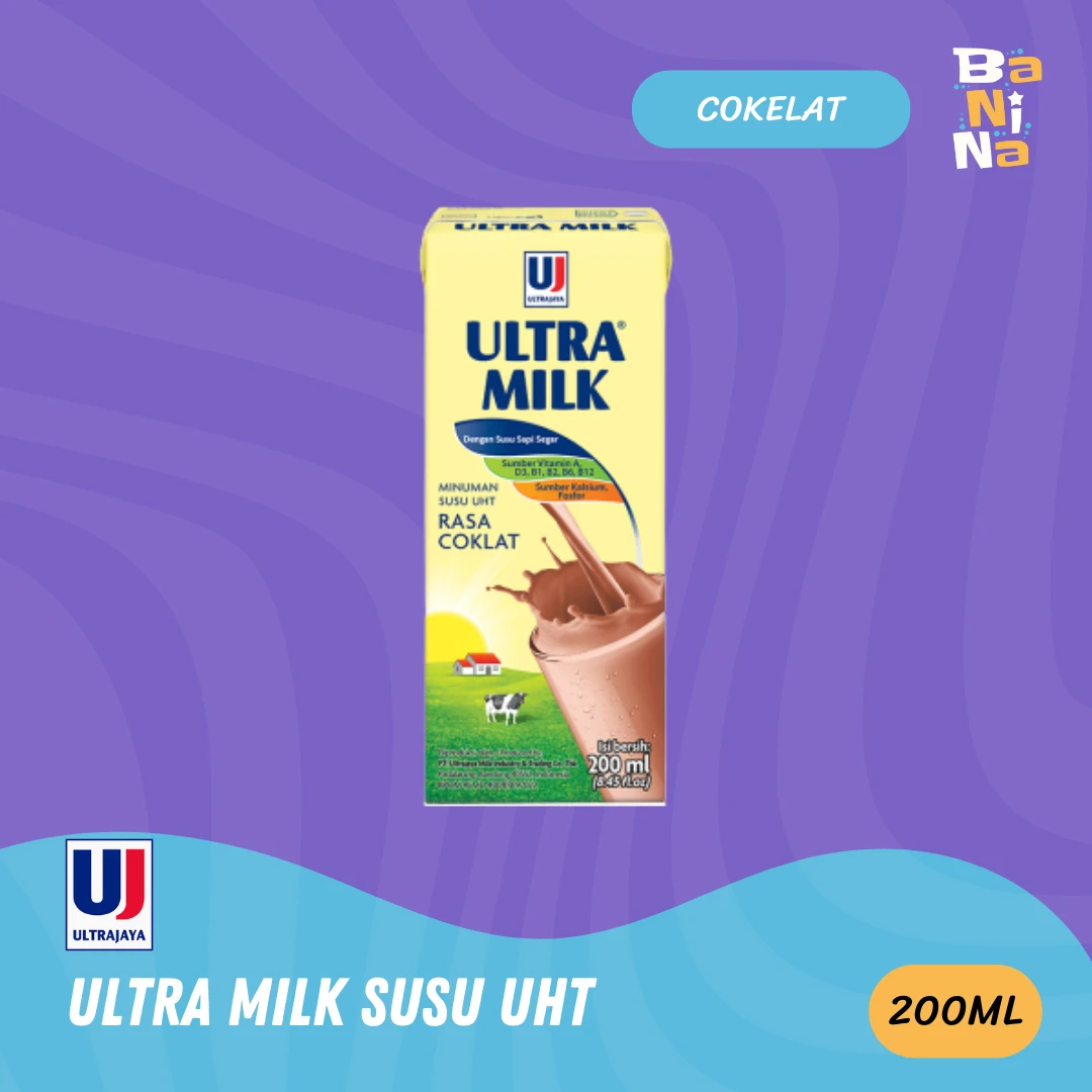 Ultra Milk Susu UHT Cokelat 200ml