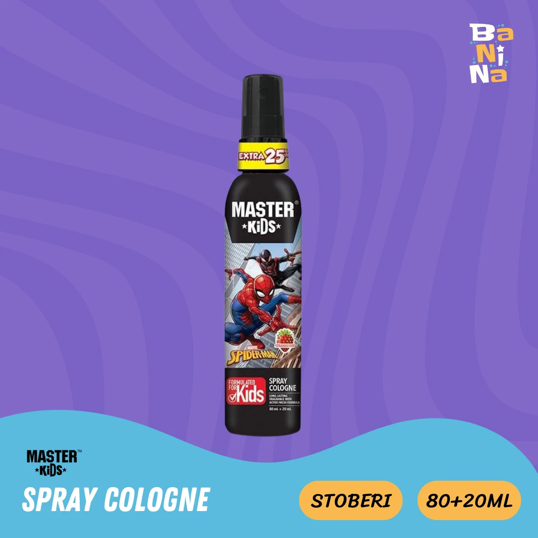 MASTER Kids Spray Cologne Spiderman sroberi 80+20ml