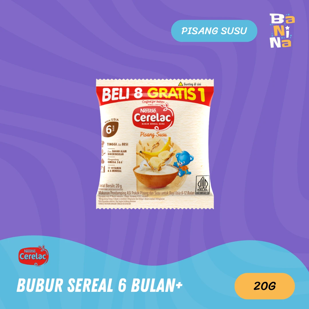 Cerelac Bubur Sereal Pisang Susu Sachet 20g