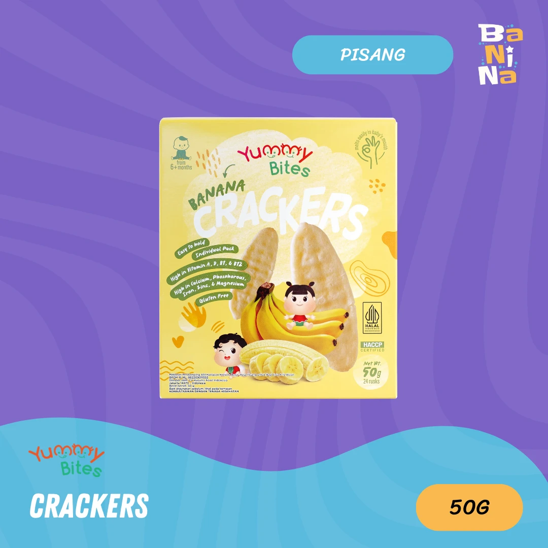 Yummy Bites Crackers Pisang 50g