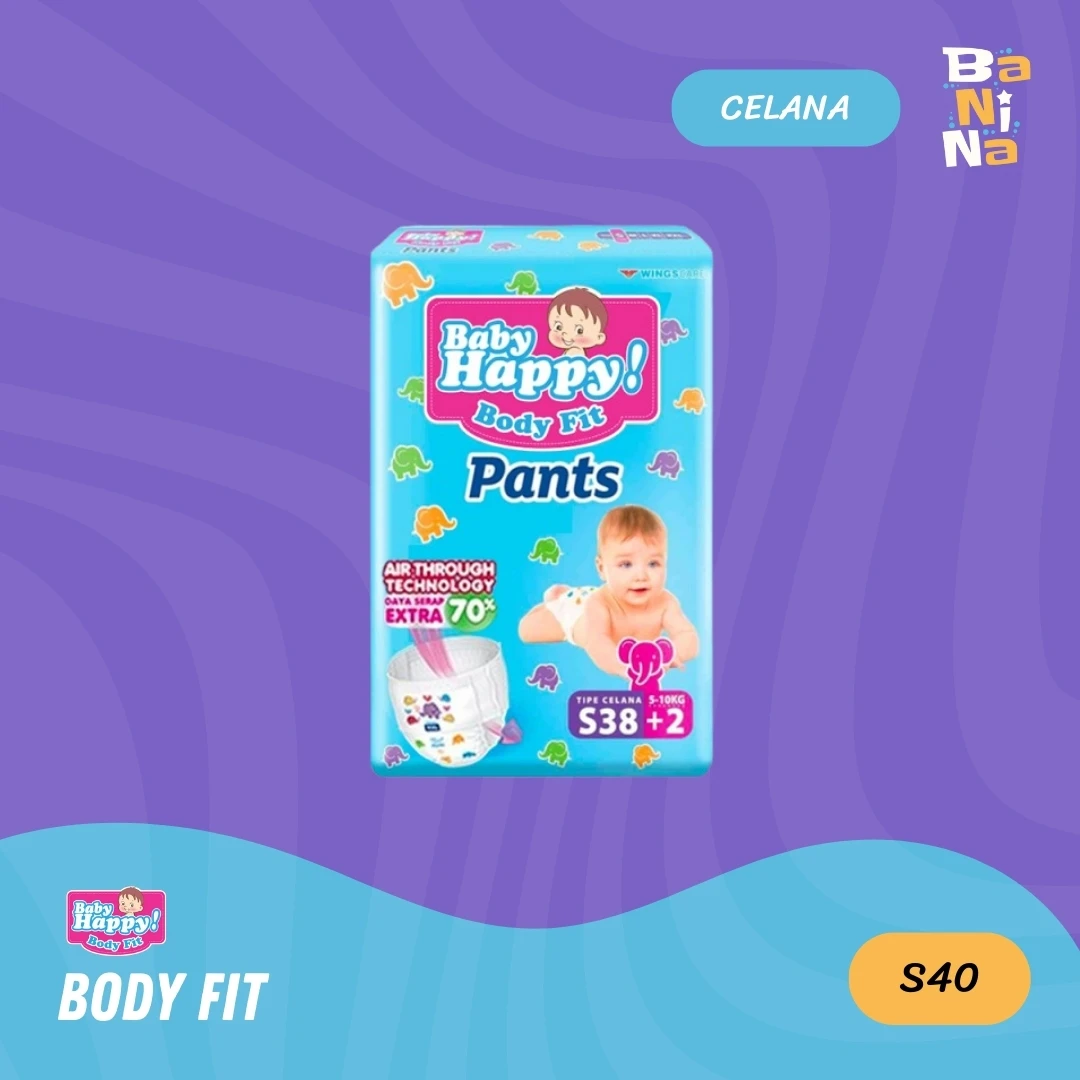 [Stock Malayu] Baby Happy Body Fit Pants S38+2