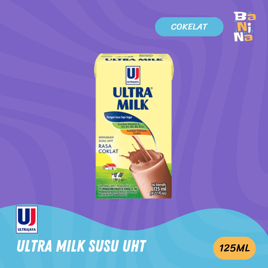 Ultra Milk Susu UHT Cokelat 125ml