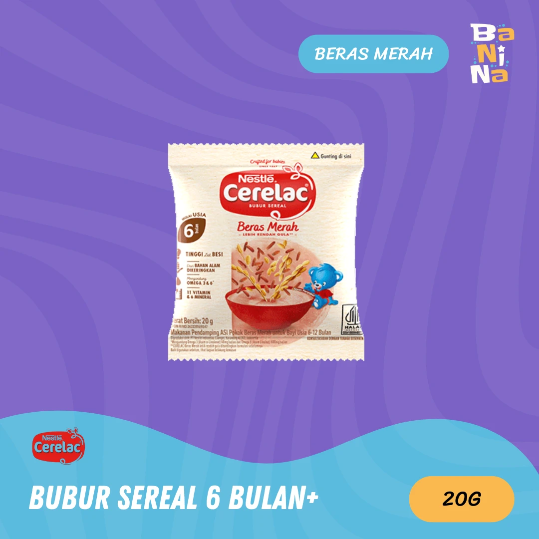 Cerelac bubur sereal beras merah Sachet 20g